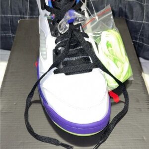 Men’s White & Purple multi colored Air Jordan 5 “Bel-Air”!